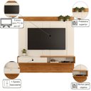 Ver imagem 2 de Home Suspenso Niterói para Sala Off White Canela