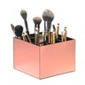 Porta Pincel em Acrílico Rosé Preto com 9 Divisórias - 1