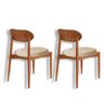 Conjunto com 2 Cadeiras em Madeira Maciça Hope - 3