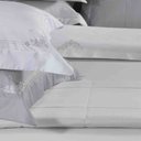 Ver imagem 4 de Jogo de Cama King Bordados Madrid Branco/prata Kacyumara