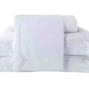 Ver imagem 2 de Jogo de Cama King Bordados Madrid Branco/prata Kacyumara