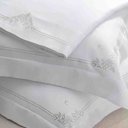 Ver imagem 3 de Jogo de Cama King Bordados Madrid Branco/prata Kacyumara