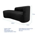 Ver imagem 2 de Kit Divã Recamier Orgânico França 160cm Lado Esquerdo e 2 Poltronas Amore Linho