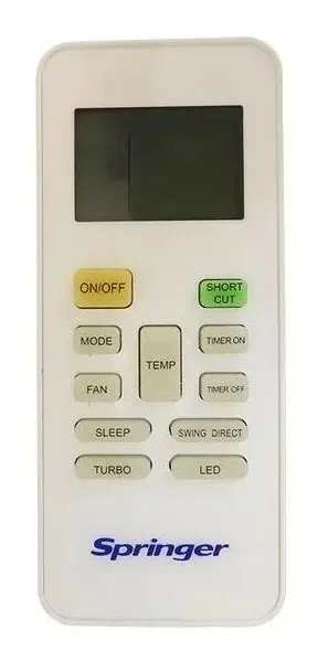 Controle Remoto Ar Springer Rg52b/ce Rg52b/e Rg52b/bgce - 1