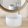 Kit 02 Cubas de Apoio Redonda para Banheiro Lavabo C01 Bl30w Branco Granit Matte - Lyam - 3