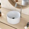 Kit 02 Cubas de Apoio Redonda para Banheiro Lavabo C01 Bl30w Branco Granit Matte - Lyam - 2