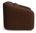 Ver imagem 4 de Poltrona Lilian Luxo Recepção Escritório Suede Branco:marrom/liso