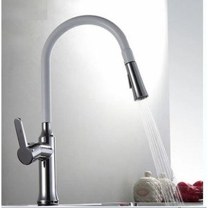 Torneira Monocomando Branca Com Extensor E 2 Jatos Kitp119