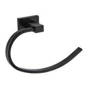 Ver imagem 2 de Porta Toalha Quadrado Para Banheiro Com Dupla Fixação Preto Fosco Black