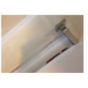 Ver imagem 2 de Porta Toalha Duplo 56cm. Modelo Quadrado Com Dupla Fixação