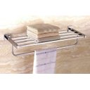 Ver imagem 2 de Porta Toalha Linear Estilo Hotel Com Barra Dupla Fixação