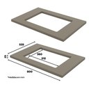 Ver imagem 4 de Balcão 2 Portas 80cm Connect Duna-cristal com Tampo Cooktop - Móveis Henn Duna-cristal