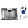 Cuba Inox Gourmet + Dosador + Lixeira 5 Litros + Escorredor - 1