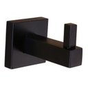 Ver imagem 1 de Cabide Quadrado Para Banheiro Dupla Fixação Preto Fosco Black