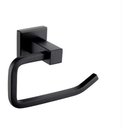 Ver imagem 1 de Porta Papel Higiênico Modelo Quadrado Com Dupla Fixação Preto Fosco Black