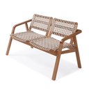 Ver imagem 1 de Sofa Amores Assento Corda Cor Areia Estrutura em Madeira Pinhao - 56906