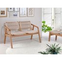 Ver imagem 3 de Sofa Amores Assento Corda Cor Areia Estrutura em Madeira Pinhao - 56906