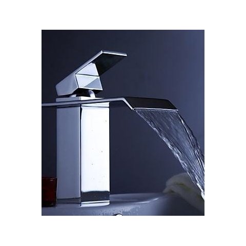 Torneira Misturador Monocomando Modelo Quadrado Luxo Baixa