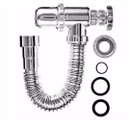 Ver imagem 2 de Sifão Sanfonado Cromado Com Copo Pvc