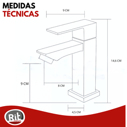 Torneira Banheiro Bancada Preto + Sifão + Valvula + Engate:preto - 3