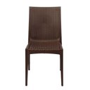 Ver imagem 6 de Cadeira Rattan para Mesa de Jantar em Polipropileno Estrutura em Plástico Encosto Vazado Empilhá