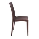 Ver imagem 4 de Cadeira Rattan para Mesa de Jantar em Polipropileno Estrutura em Plástico Encosto Vazado Empilhá