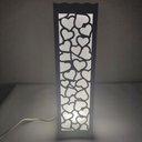 Ver imagem 4 de Luminária de Mesa Cabeceira 3 tons Abajur Led Decoraçao Torre Fixa Sala Trabalho Iluminação