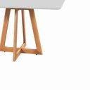Ver imagem 4 de Mesa de Jantar Luna 140x90 Tampo Laqueado Vidro:cinamomo/off