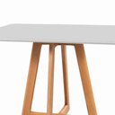 Ver imagem 6 de Mesa de Jantar Luna 140x90 Tampo Laqueado Vidro:cinamomo/off