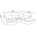Ver imagem 2 de Sofá 4 Lugares Retrátil Reclinável Chaise Direito 288cm Solin F04 Veludo Grafite - Lyam Decor