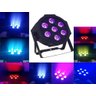 Canhão Jogo De Luz 7 Leds Rgb Strobo Iluminação Palco - 3