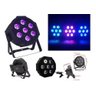 Canhão Jogo De Luz 7 Leds Rgb Strobo Iluminação Palco - 4