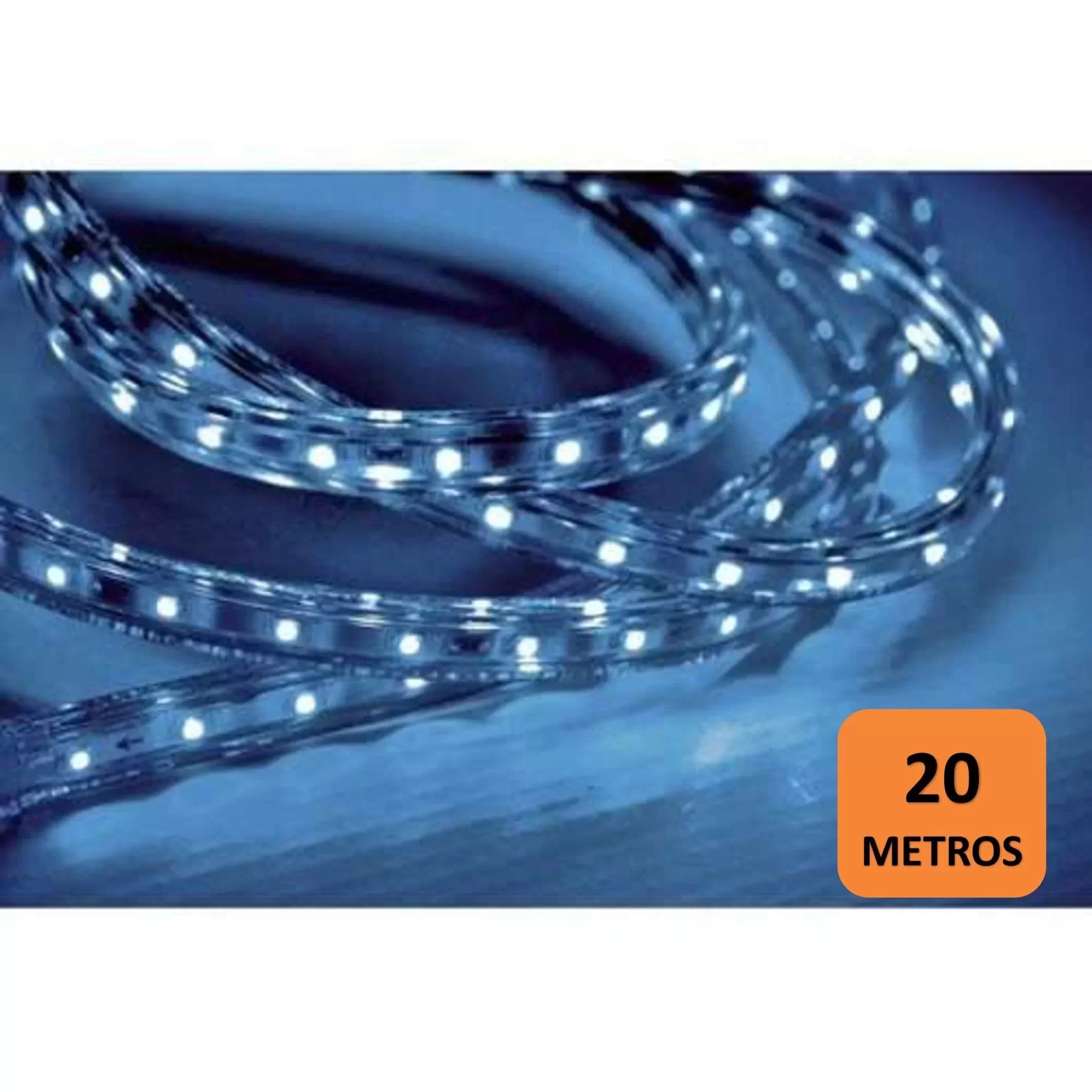 Fita LED 5W 60 LEDs Caixa Com 20 Metros 220V IP67 Taschibra - 1