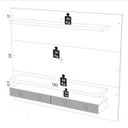 Ver imagem 2 de Painel para TV até 65 Polegadas com LED e Espelho Tamburato Tb108E Dalla Costa