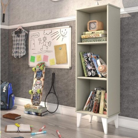 Estante Livreiro 2 Prateleiras Retrô Twister Tcil Móveis