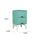 Ver imagem 3 de Mesa de Cabeceira 2 Gavetas Twister Tcil Móveis