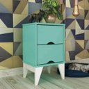 Ver imagem 1 de Mesa de Cabeceira 2 Gavetas Twister Tcil Móveis