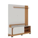 Ver imagem 2 de Estante Home Theater Jurerê 1.5 com Mesa de Centro Jeri Off White Matte Freijó e Aparador Riviera