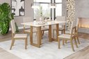 Ver imagem 1 de Mesa de Jantar Yara 160 6 Cad. Milla Linho - Henn