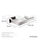 Ver imagem 4 de Saboneteira Inox Corten - Kromus Rt0303c