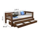 Ver imagem 3 de Bicama madeira com 3 gavetas - Italiamod02