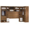 Guarda Roupa Dormitório Modulado Irlanda Casal/queen Canto - Amêndola Touch e Branco - Roupeiro Demo - 2