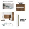 Guarda Roupa Dormitório Modulado Irlanda Casal/queen Canto - Amêndola Touch e Branco - Roupeiro Demo - 4