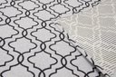 Ver imagem 5 de Tapete Para Sala ou Quarto Antiderrapante 1,50M x 1,32M Geométrico Branco e Preto