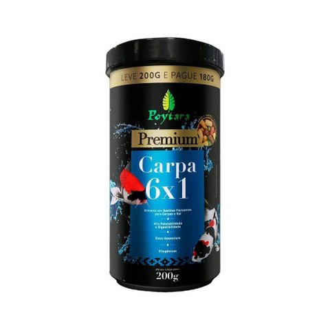 Ração Poytara Premium para Carpas 6x1 200g
