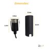 Balizador Solo Embutir Led 1,5w 2700k Antiofuscante Inox/pto - Prateado - Preto - 3