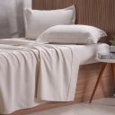 Ver imagem 1 de Jogo de Cama Queen 4 Pçs 1000 Fios Toque Acetinado Tessi Bege