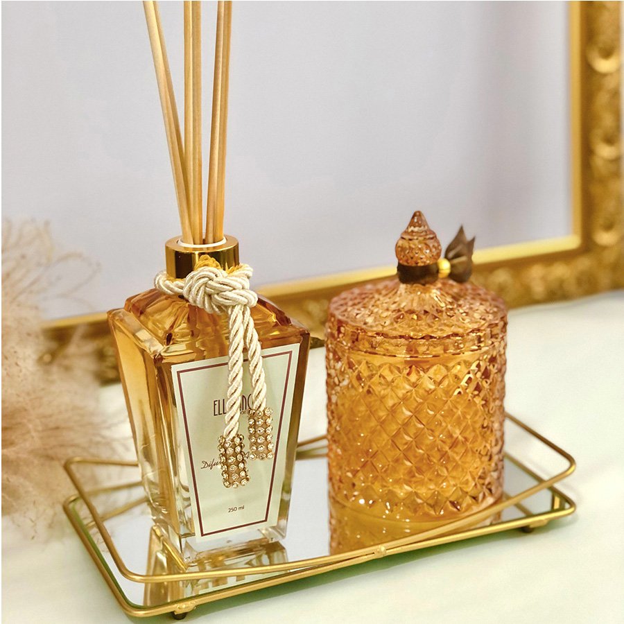 Vela Aromática Perfumada Bamboo Pote Vidro Luxo 180g Cera de Coco - 6