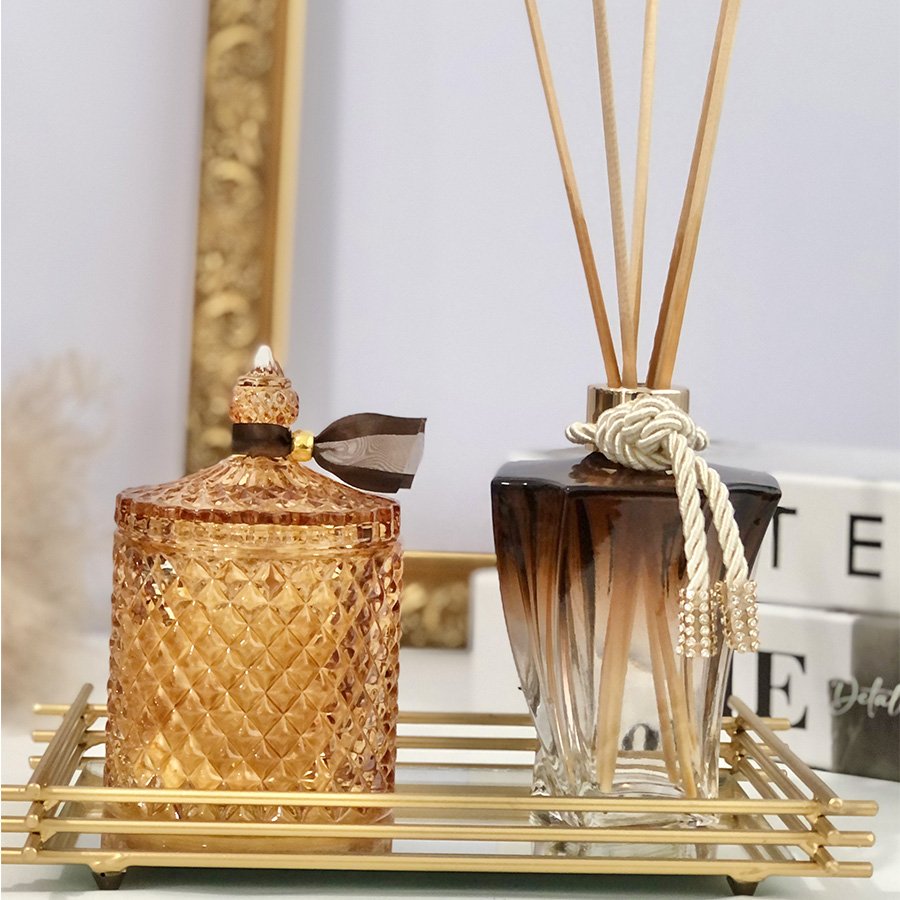 Vela Aromática Perfumada Bamboo Pote Vidro Luxo 180g Cera de Coco - 7