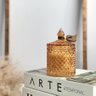 Vela Aromática Perfumada Bamboo Pote Vidro Luxo 180g Cera de Coco - 1